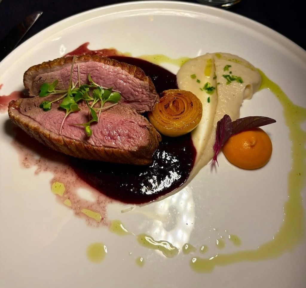 Pan-seared duck breast at Ficardo